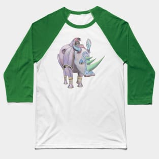 Crash of Rhinos Mechanical Rhino Tyrian Raptor Baseball T-Shirt